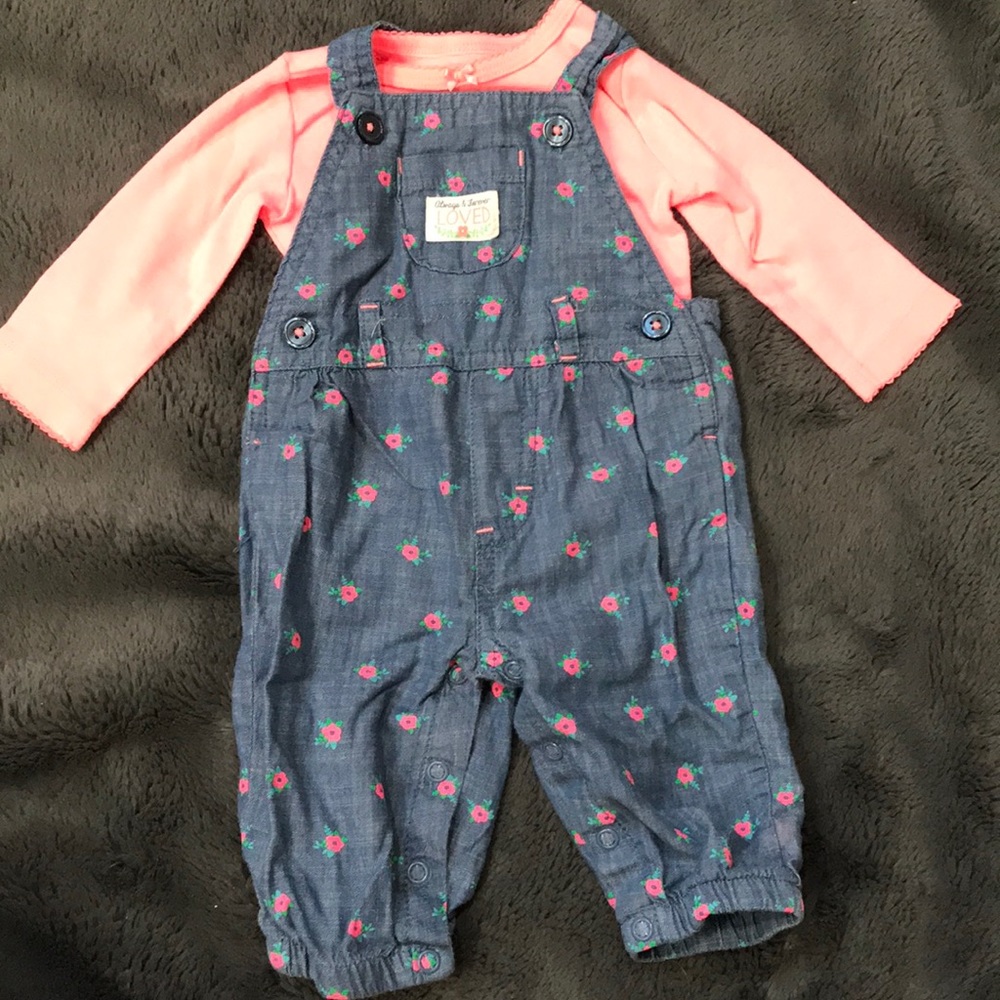 Overalls and long sleeve